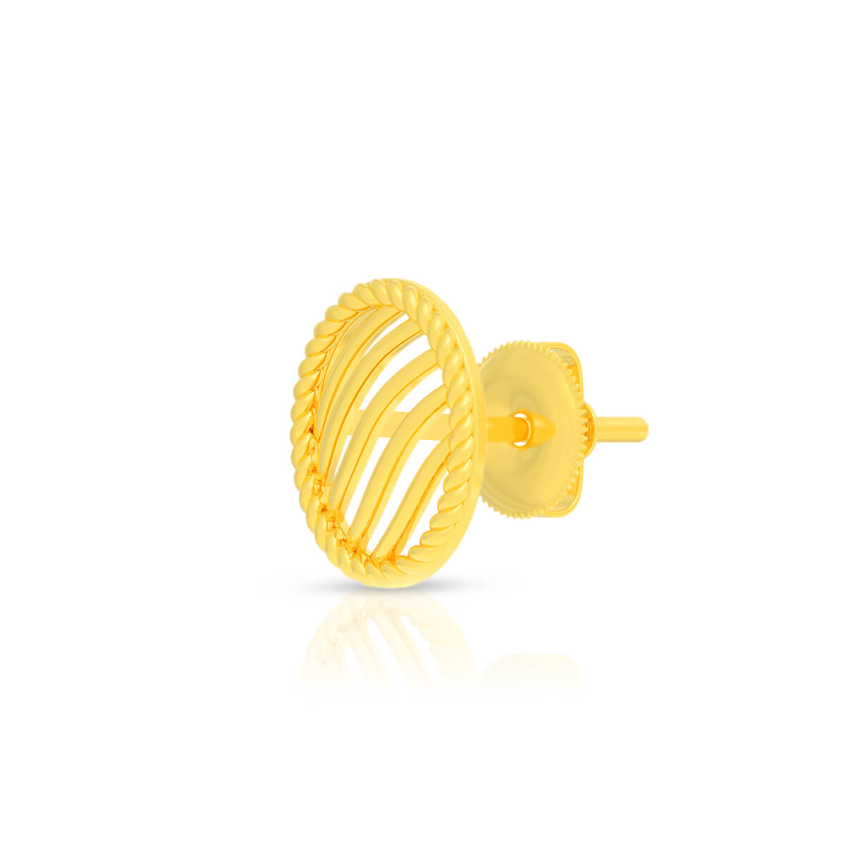 Glorious Gleaming Orb 22K Gold Studs