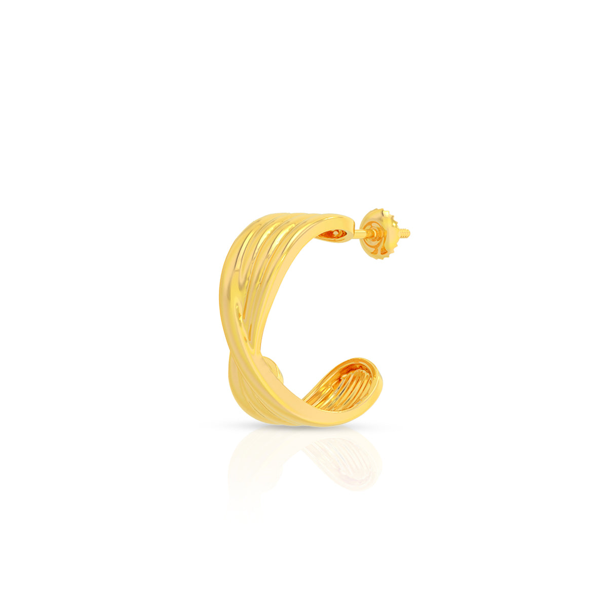 Sassy Shine 22K Gold Hoops