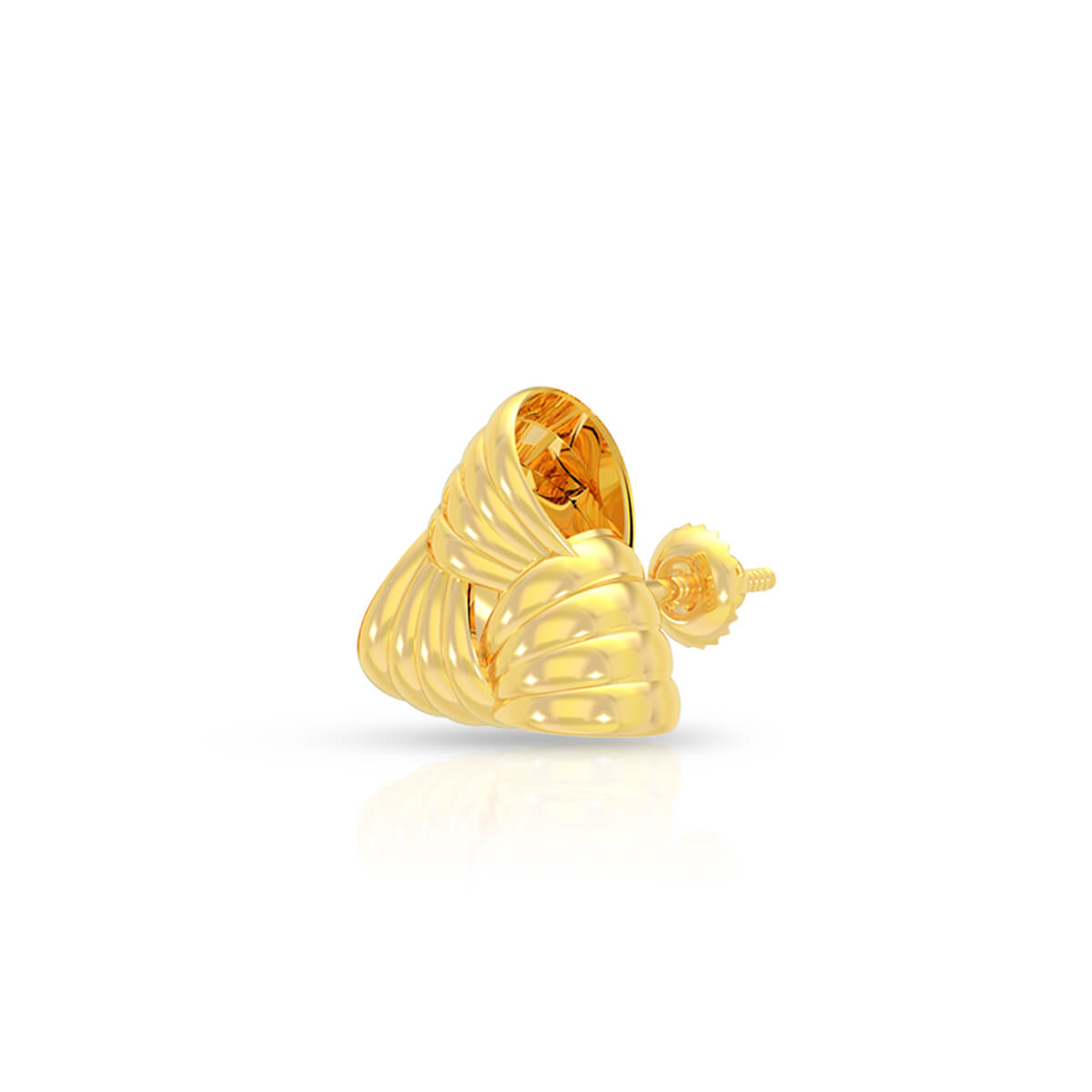 Illuminating Swirl 22K Gold Studs