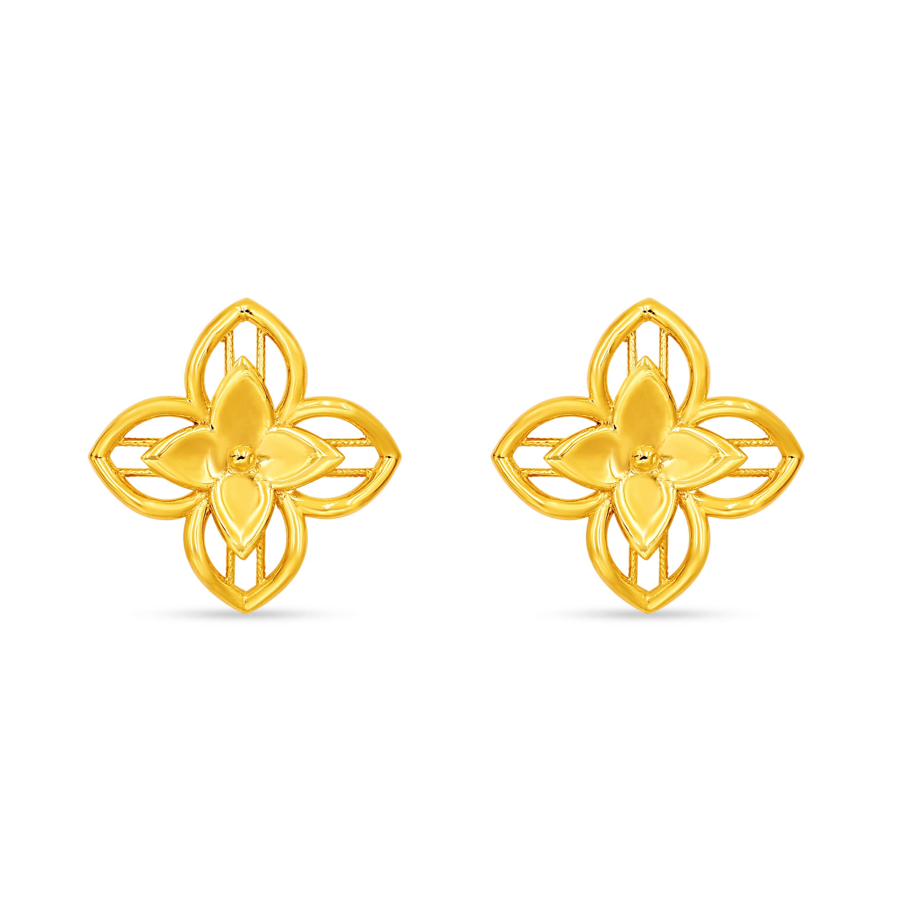 Garden Blossom 18K Gold Studs