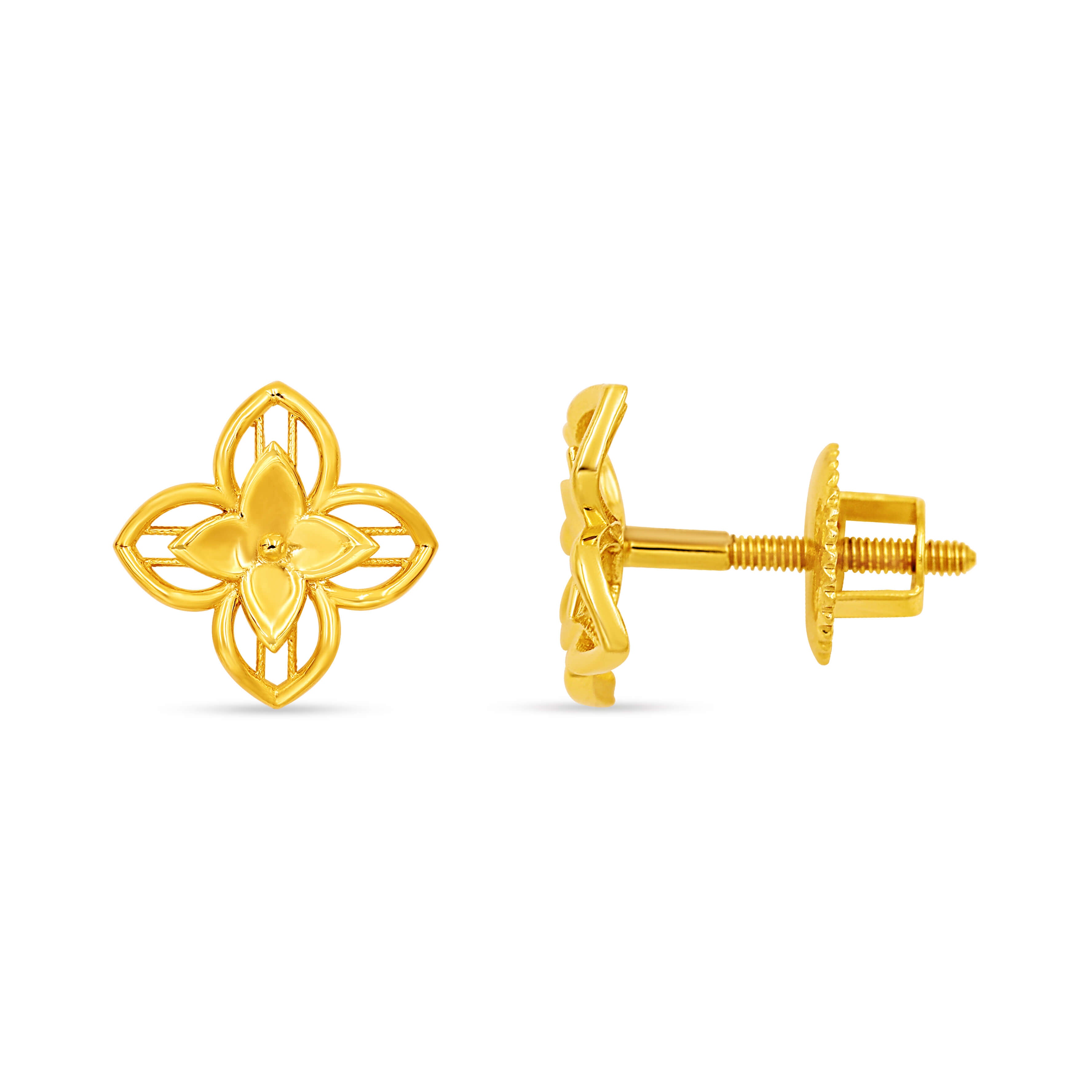 Garden Blossom 18K Gold Studs