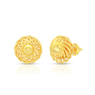 Exclusive Swirl 22K Gold Studs