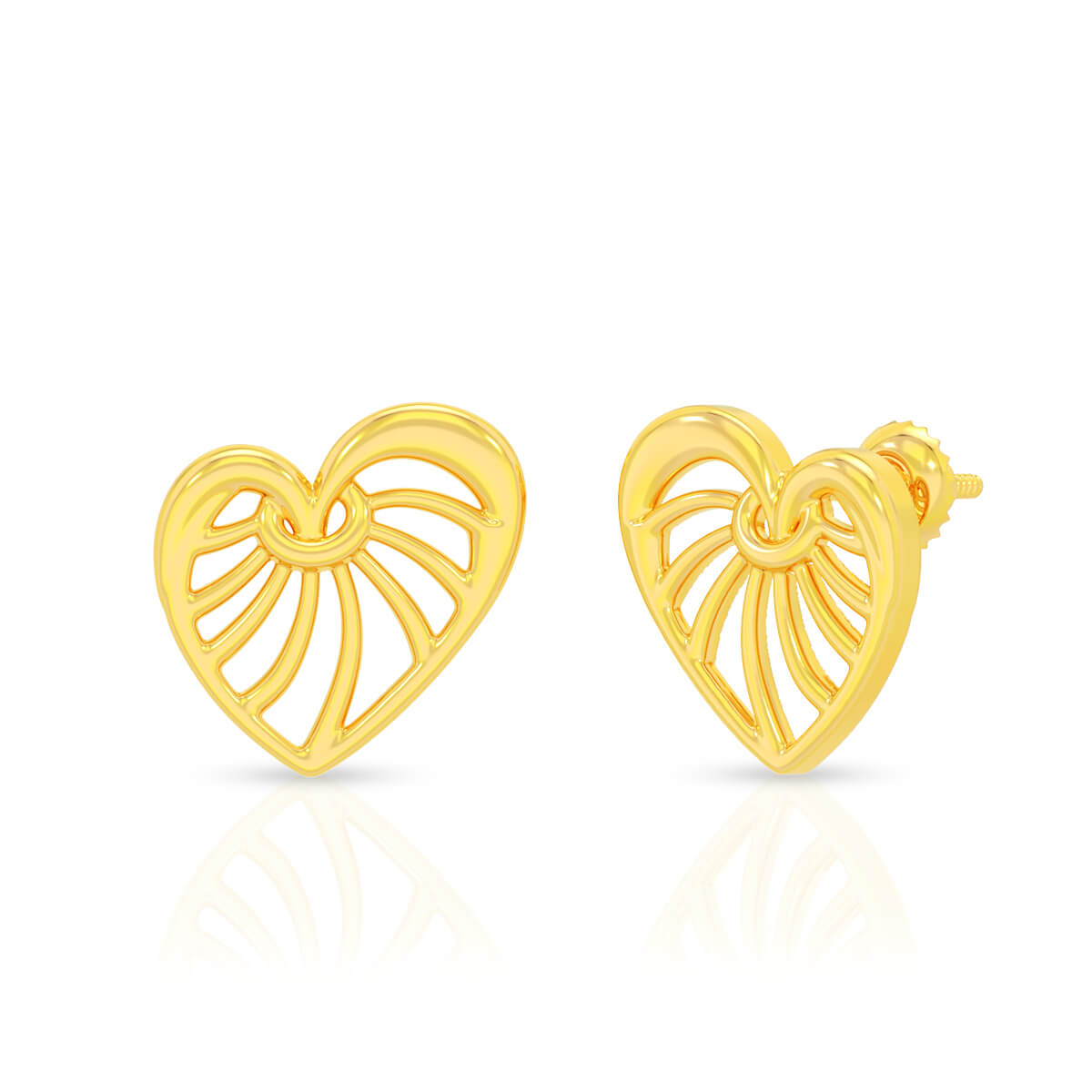 Intertwined Love 22K Gold Studs