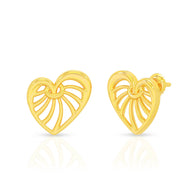 Intertwined Love 22K Gold Studs