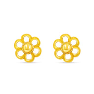 Modest Flora Shine 22K Gold Studs