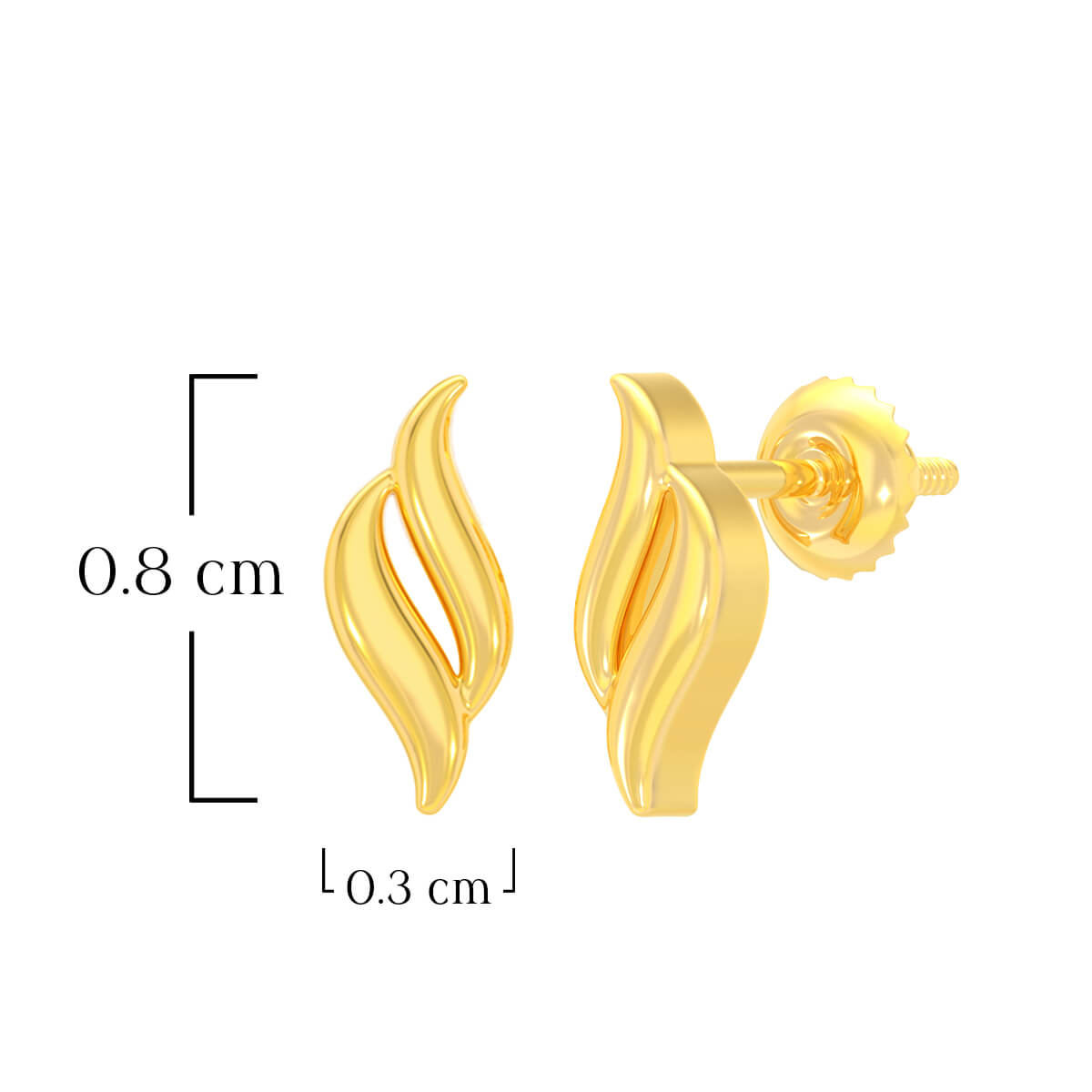 Lumi Novel 22K Gold Studs