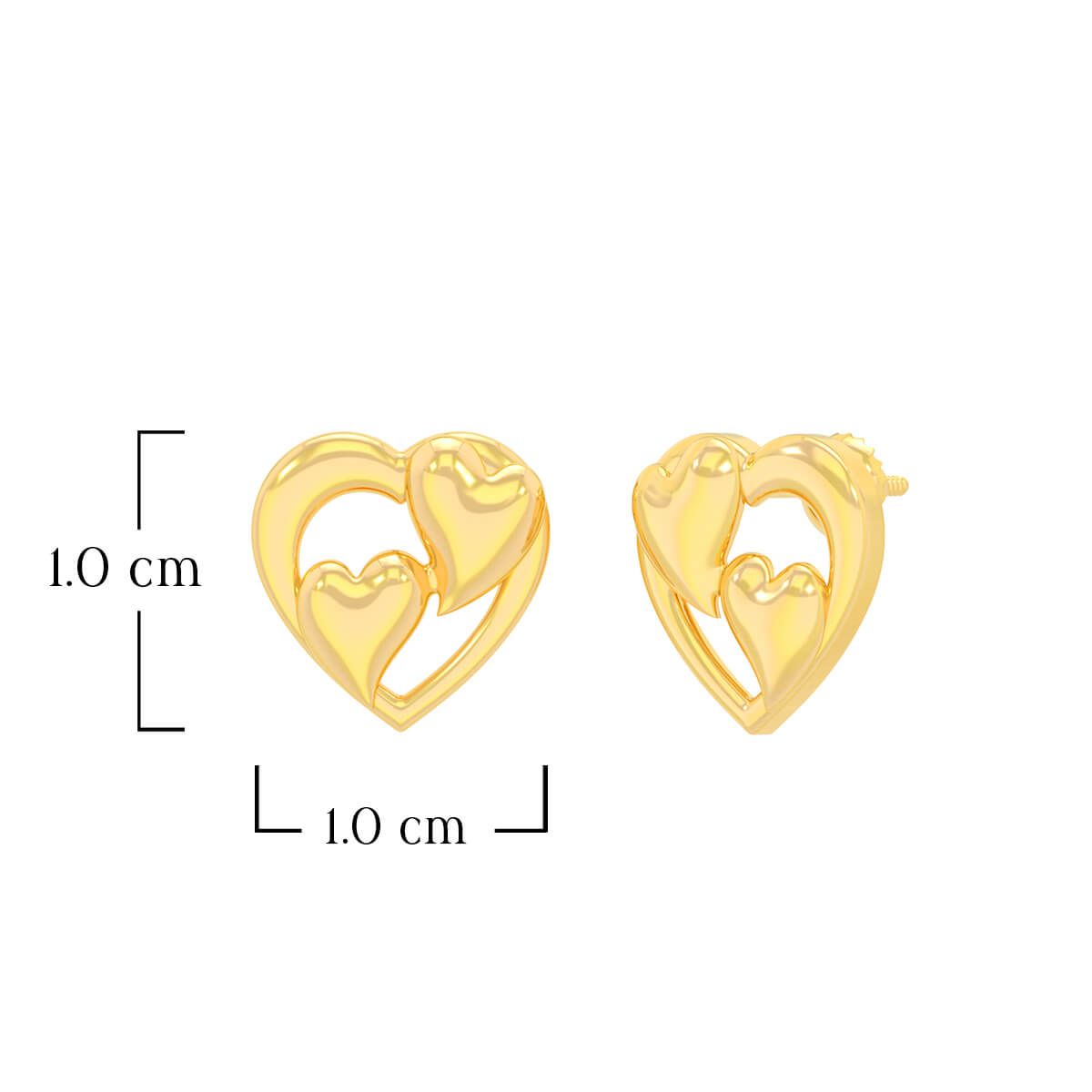 Promise Forever 22K Gold Studs