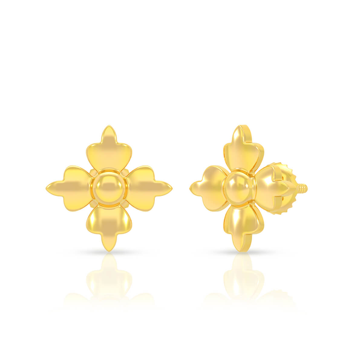 Light Bloom 22K Gold Studs