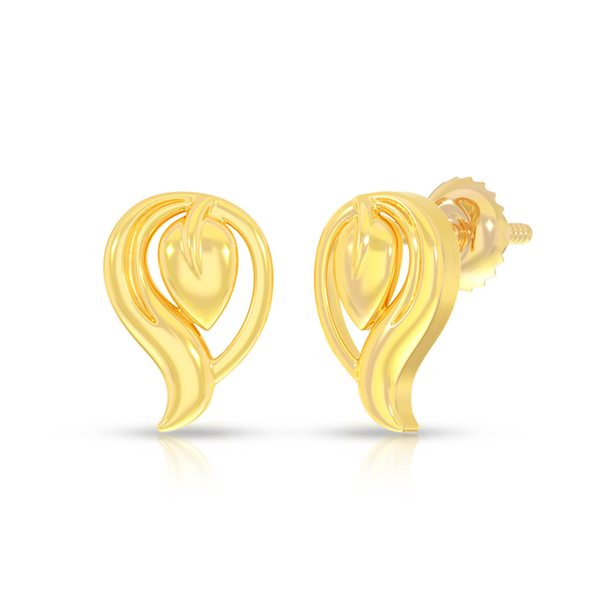 Captivating Sauve 22K Gold Studs