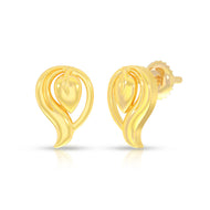 Captivating Sauve 22K Gold Studs