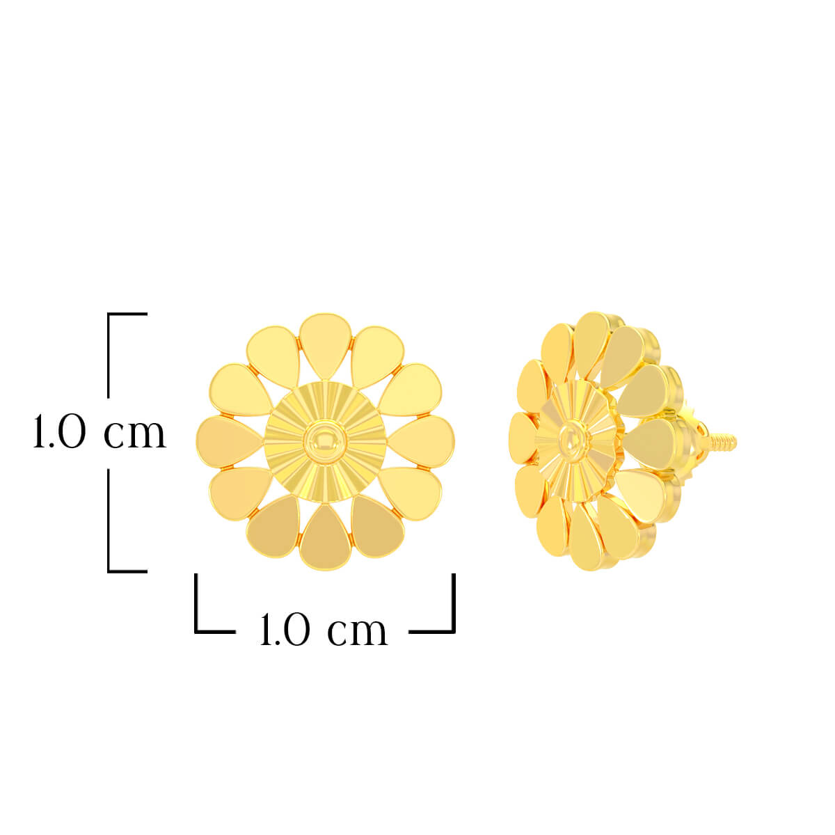 Eden Blossom 22K Gold Studs
