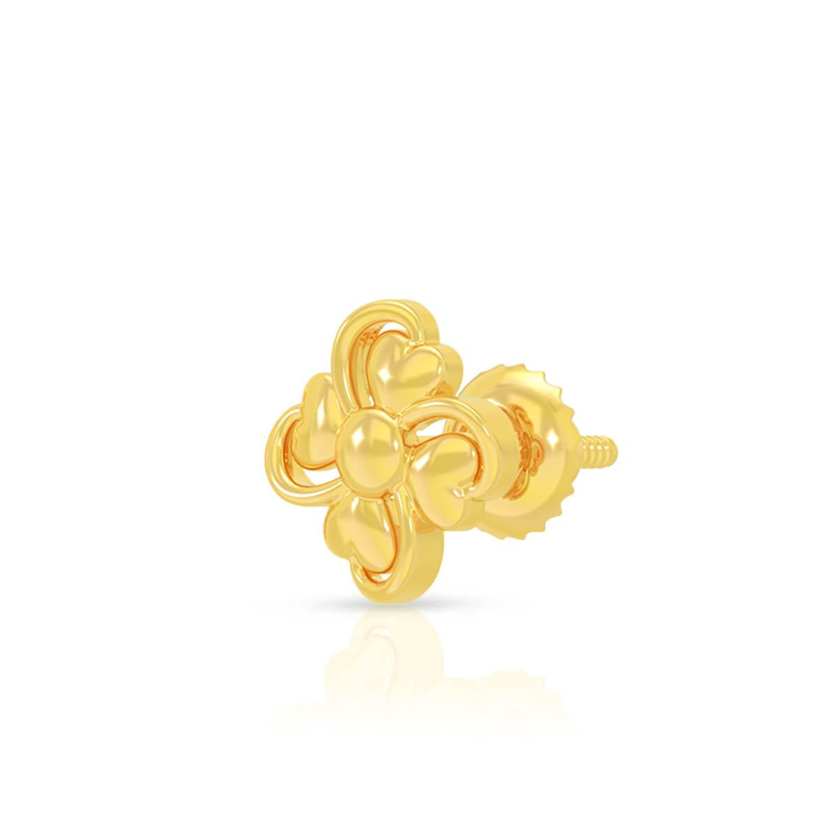 Floral Sauve 22K Gold Studs