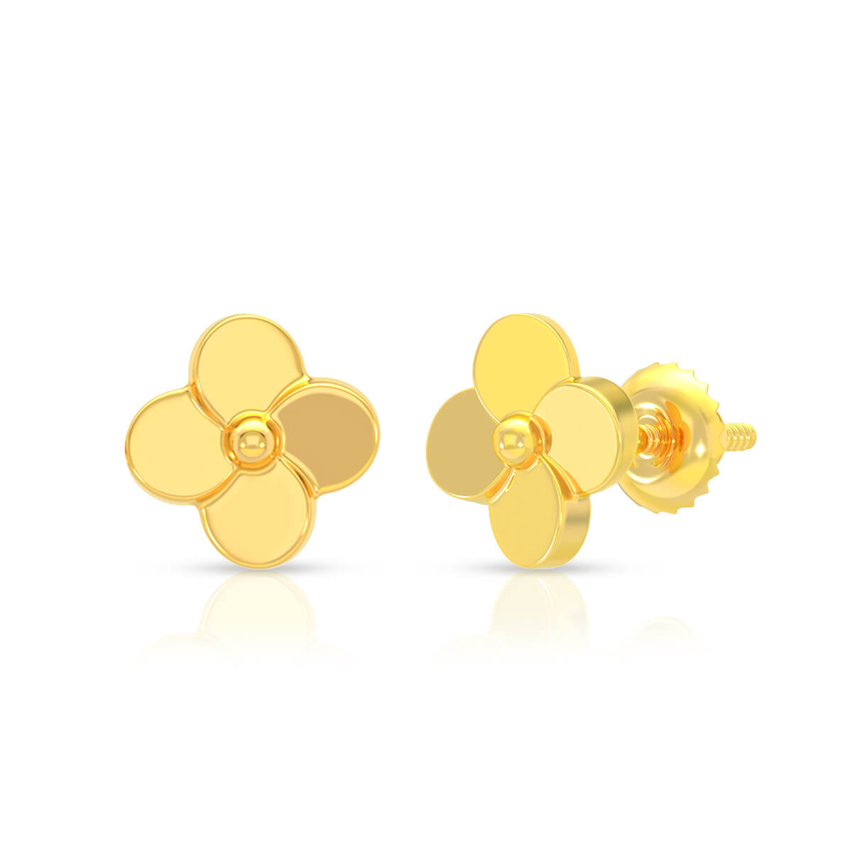 Blossom Beam 22K Gold Studs
