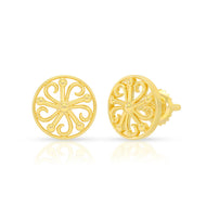 Enciting Enigmatc 22K Gold Studs