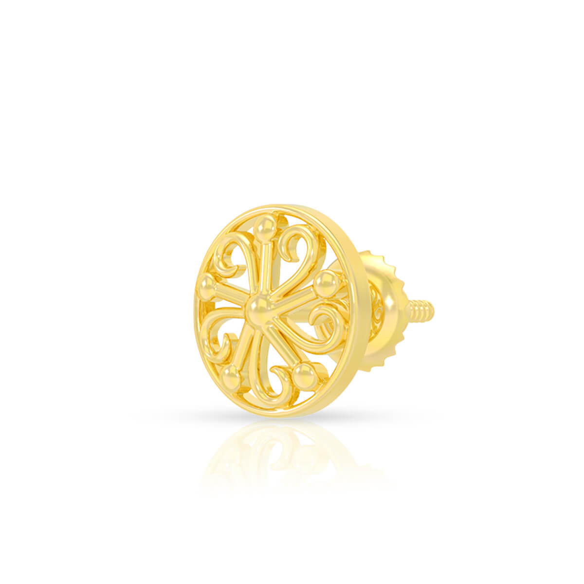 Enciting Enigmatc 22K Gold Studs
