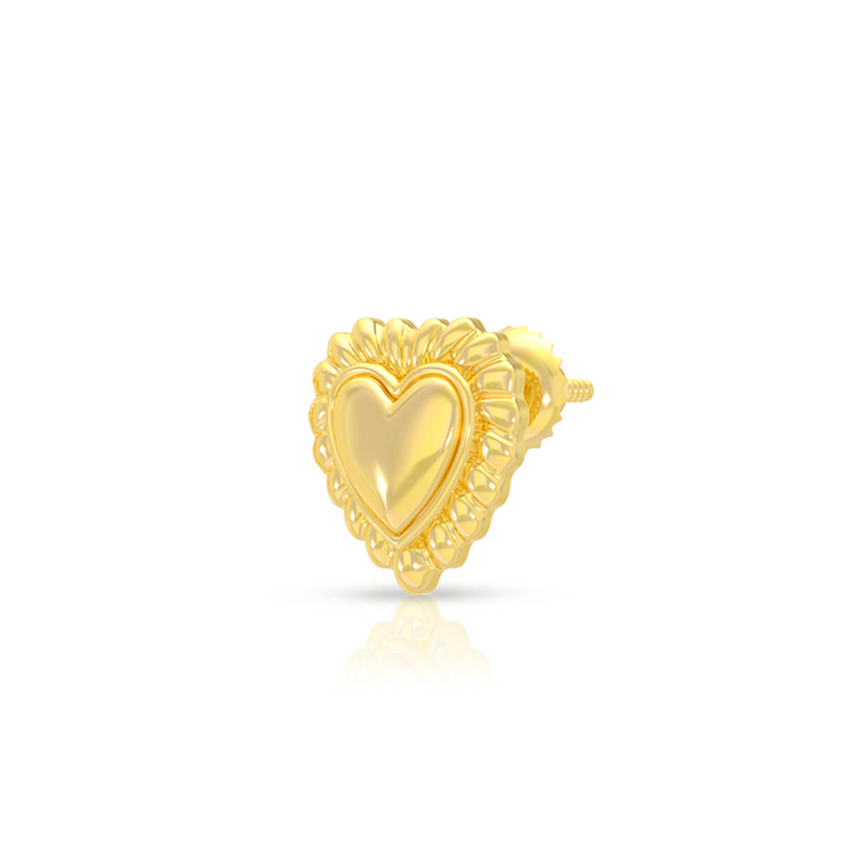 Mesmeric Hearts 22K Gold Studs