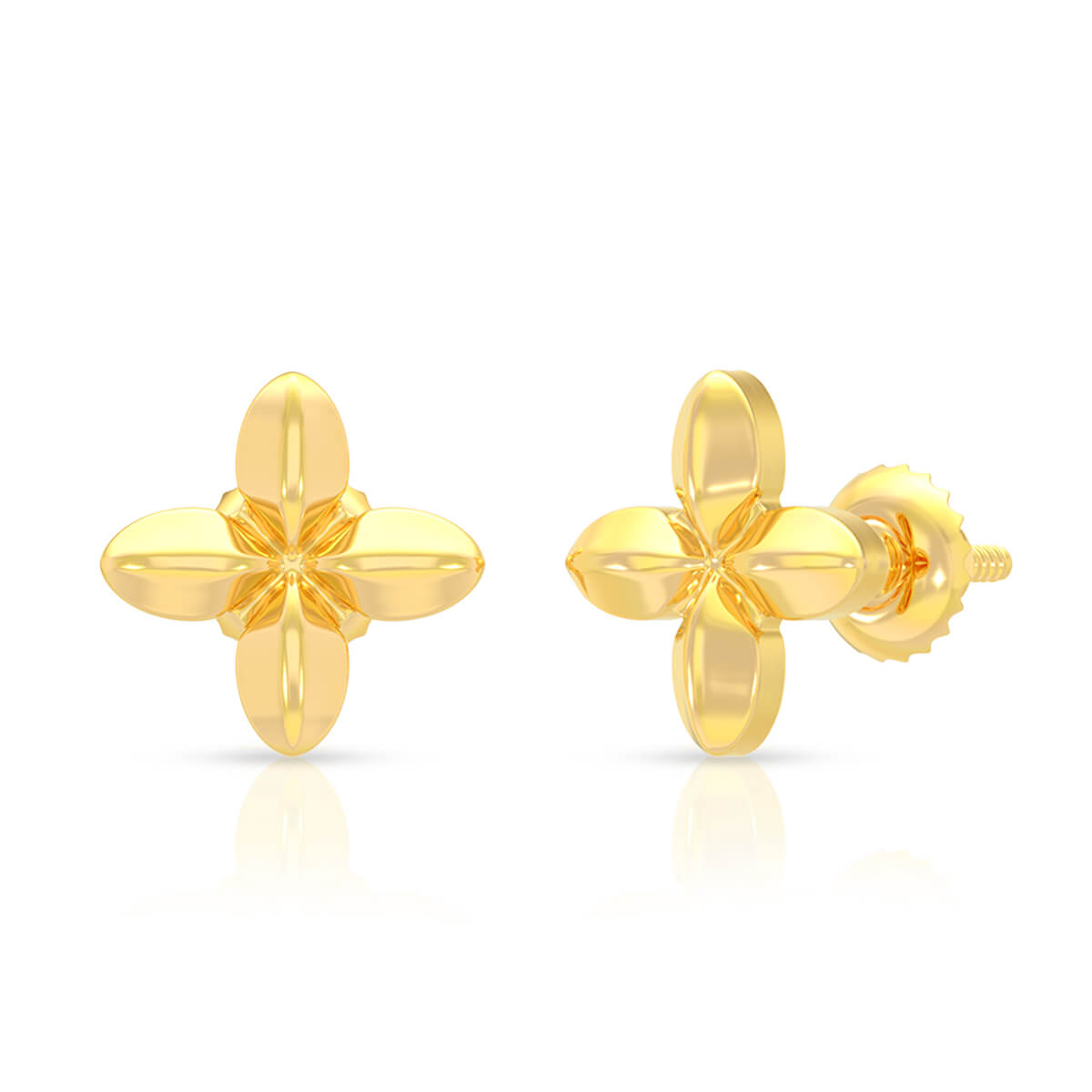 Blooming Beam 22K Gold Studs