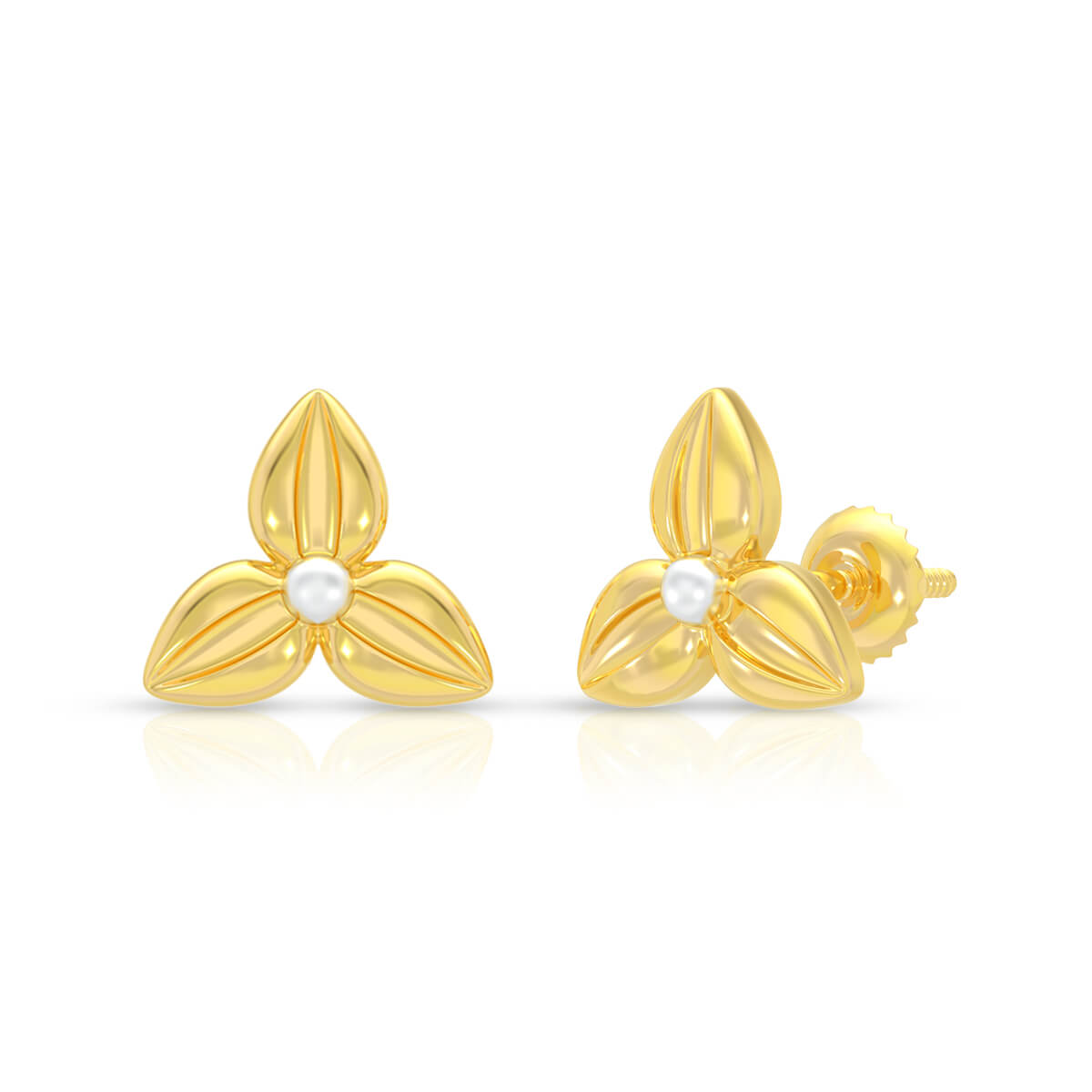 Meadow Twist 22K Gold Studs