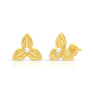 Meadow Twist 22K Gold Studs