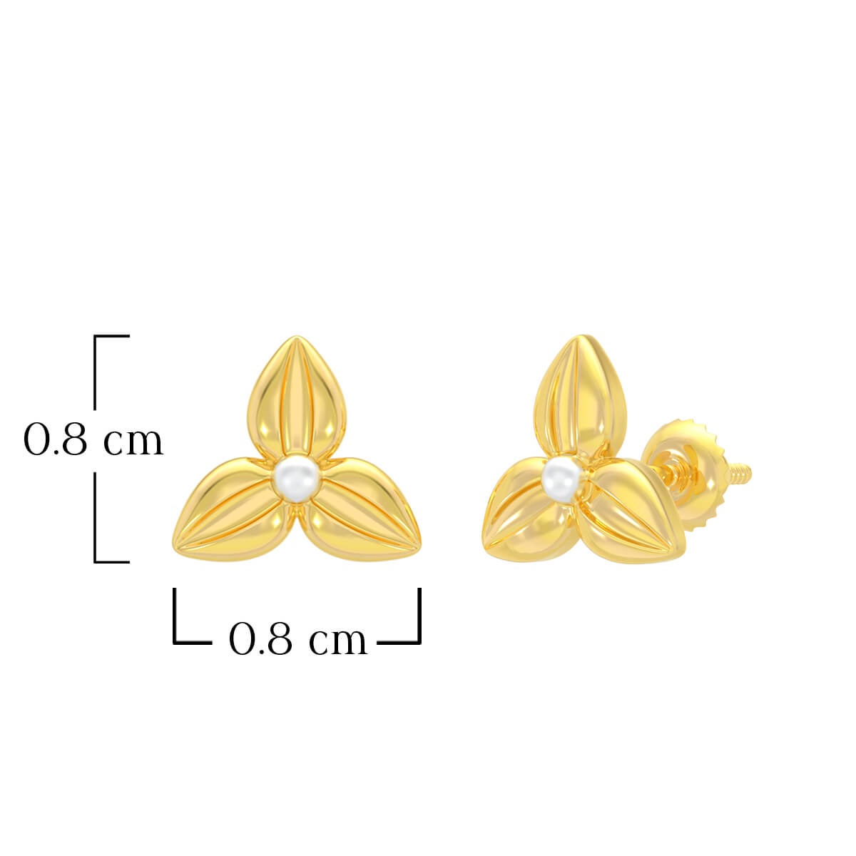 Meadow Twist 22K Gold Studs