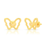 Butterfly Glory 22K Gold Studs
