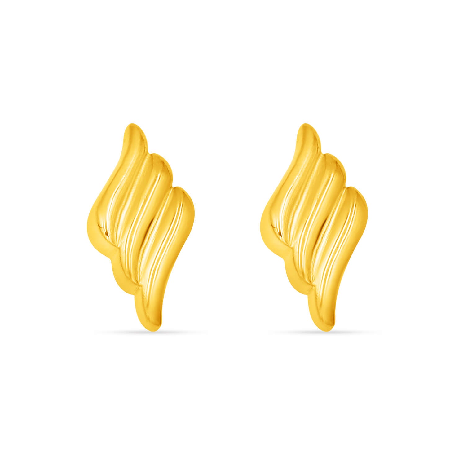 Magnetic Twirl 22K Gold Studs