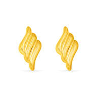 Magnetic Twirl 22K Gold Studs