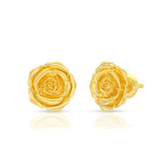 Luxurious Rose 22K Gold Studs