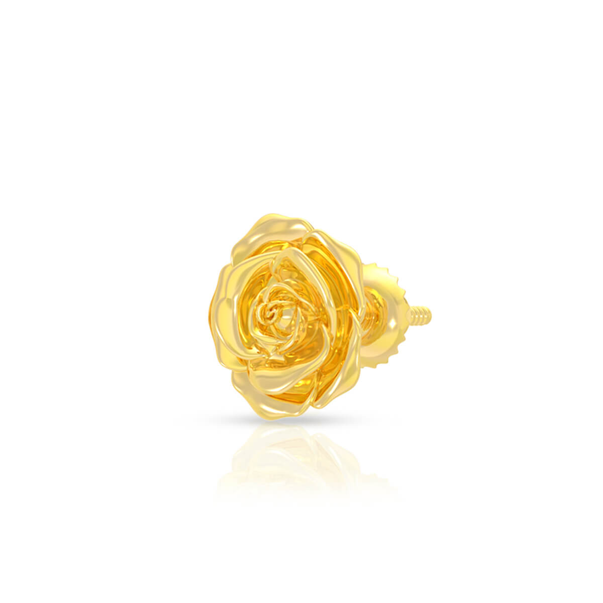 Luxurious Rose 22K Gold Studs