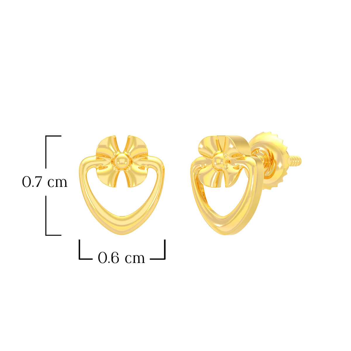 Glorious Bloom 22K Gold Studs
