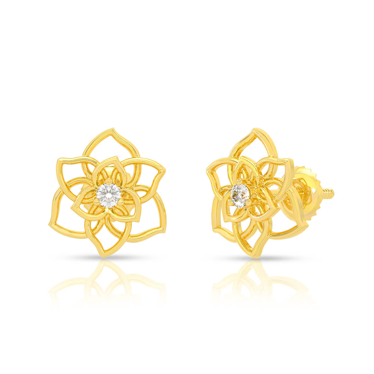 Mesmeric Maisy 22K Gold Studs