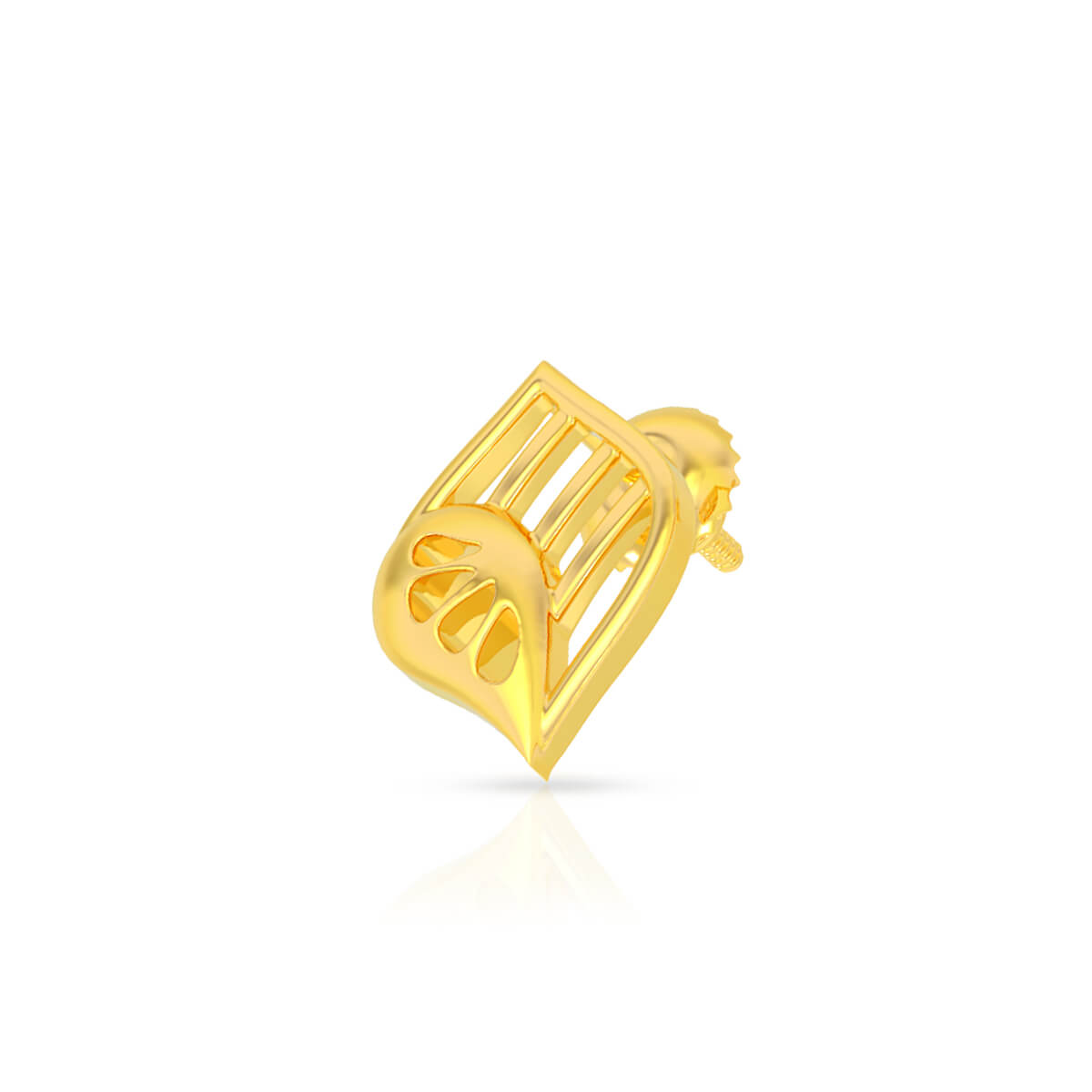 Fascinating Gleam 22K Gold Studs