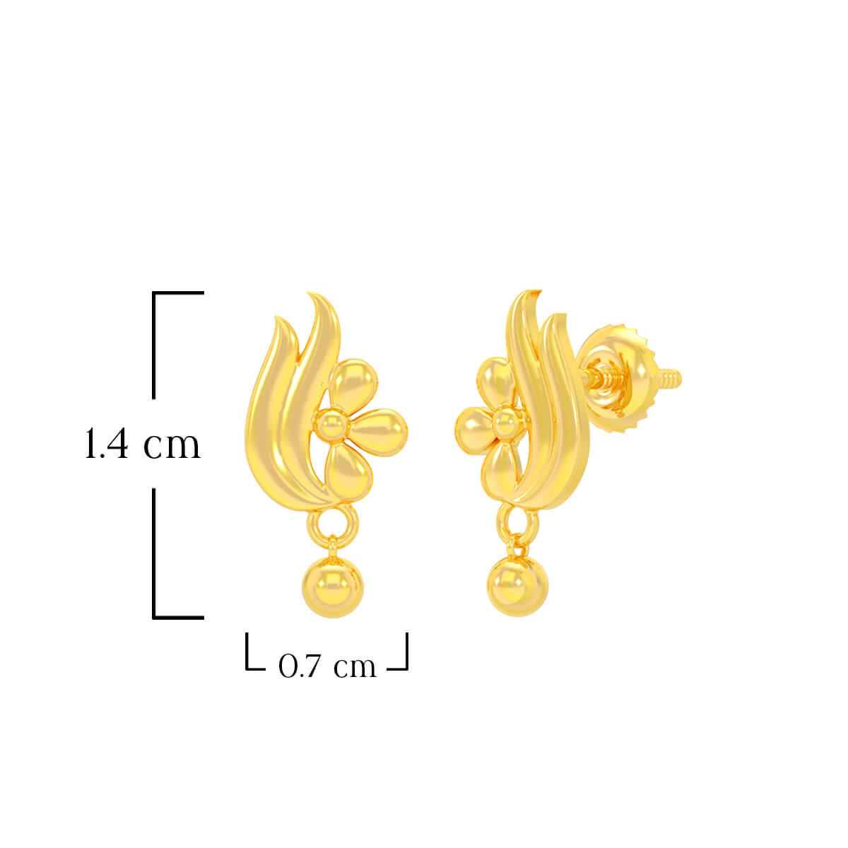 Flora Bleam 22K Gold Studs