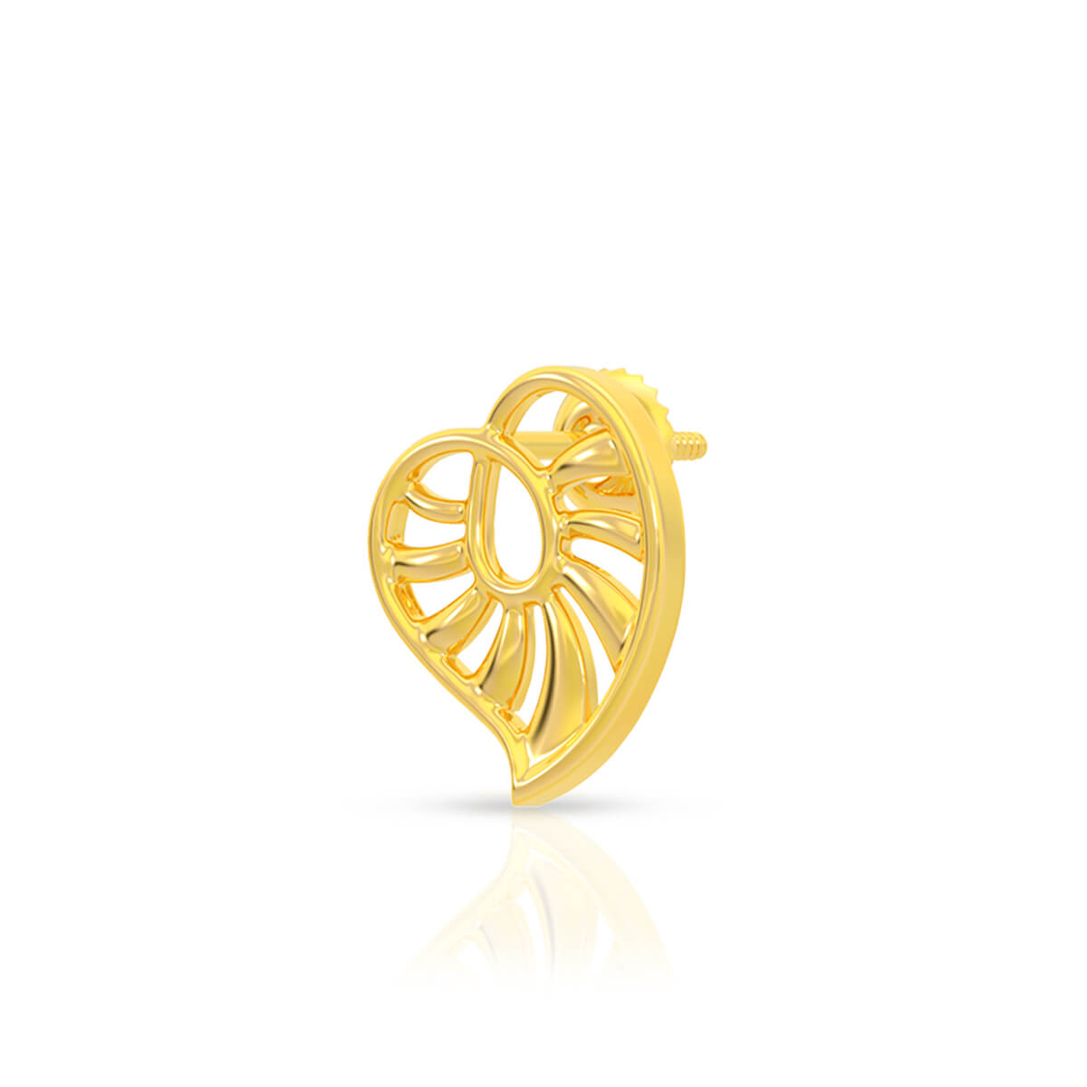 Rad Leafy 22K Gold Studs