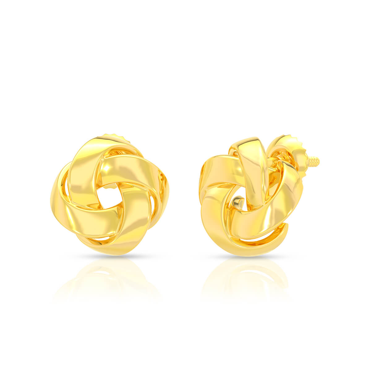Mesmeric Rose 22K Gold Studs