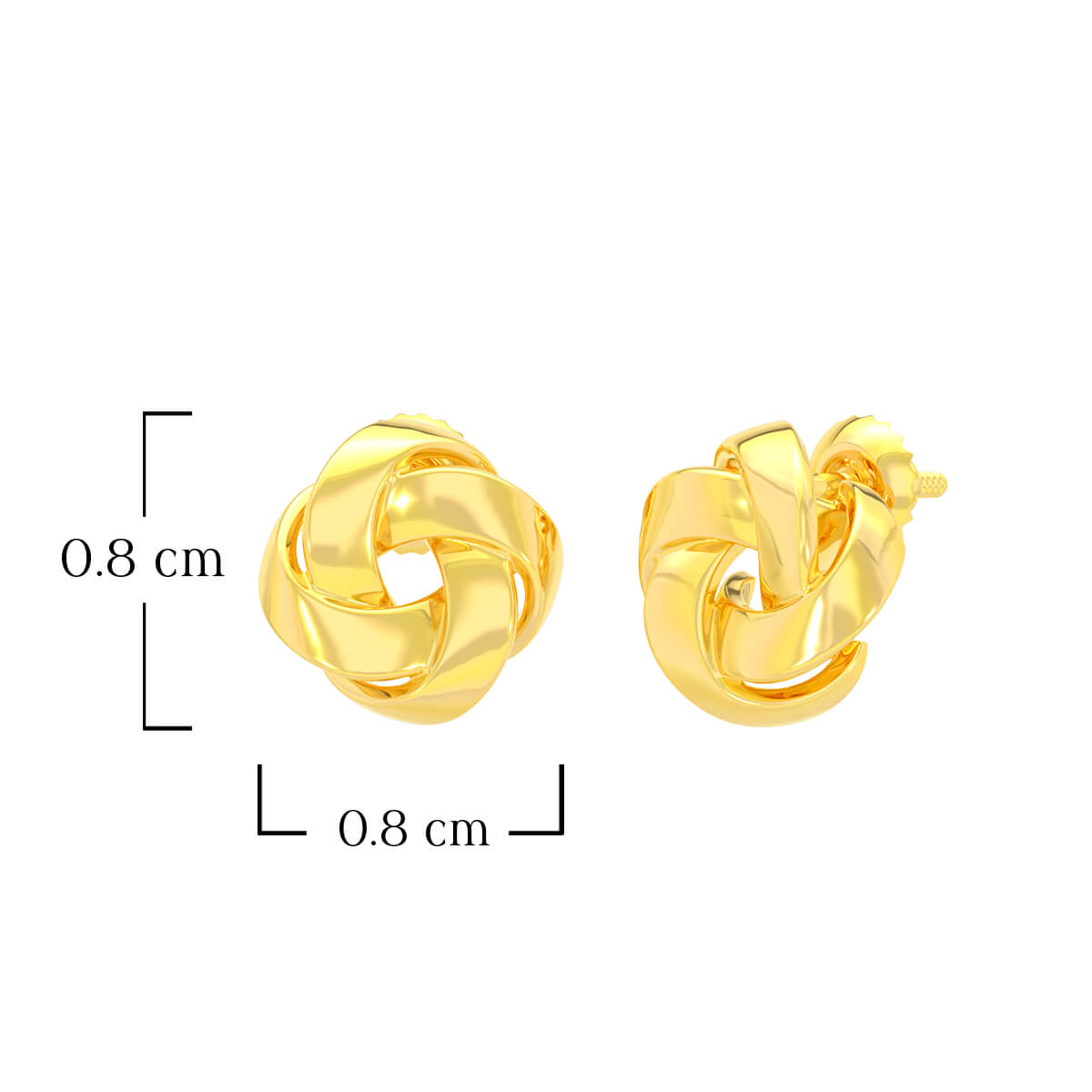 Mesmeric Rose 22K Gold Studs
