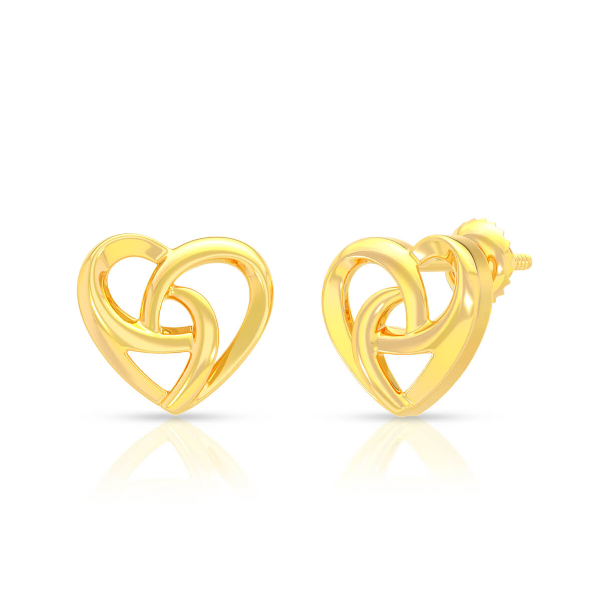 Petite Promise 22K Gold Heart Studs