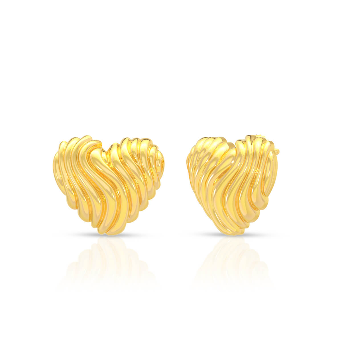 22K Love Blossom Gold Studs