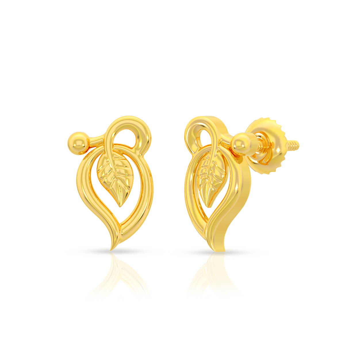 Lushy Lustre 22K Gold Studs