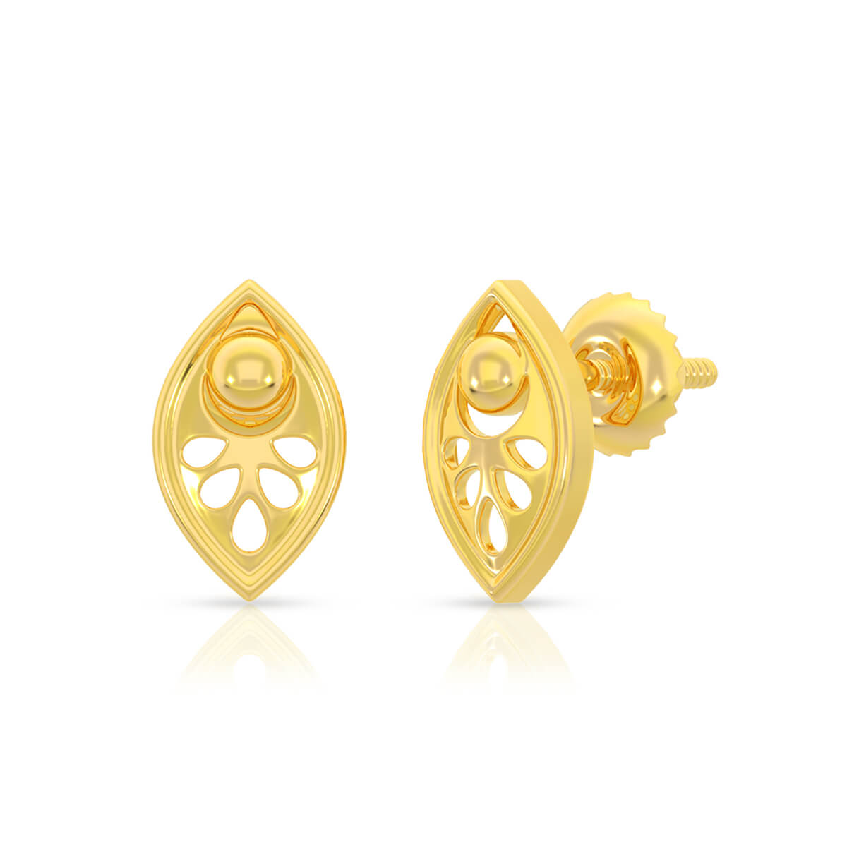 Luxe Shine 22K Gold Studs