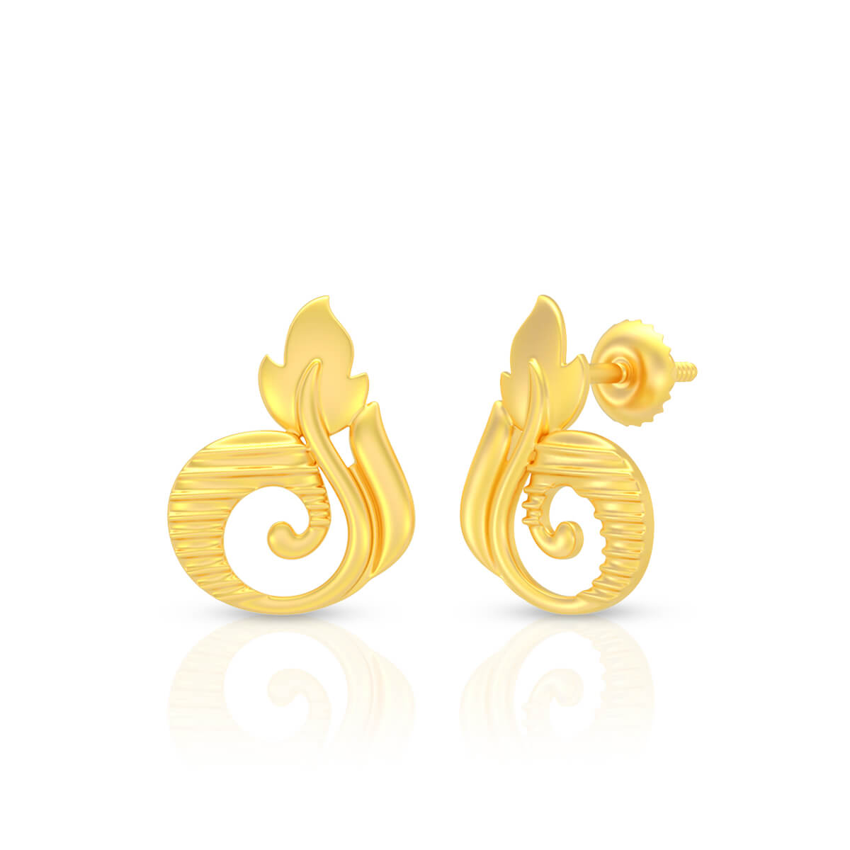 Flora Echo 22K Gold Studs