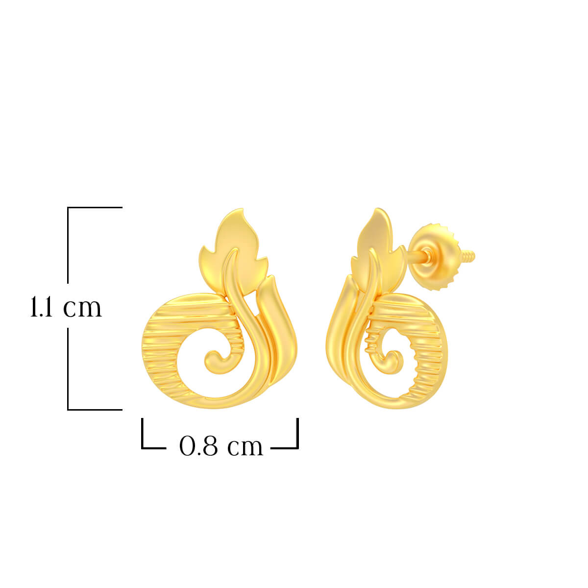 Flora Echo 22K Gold Studs