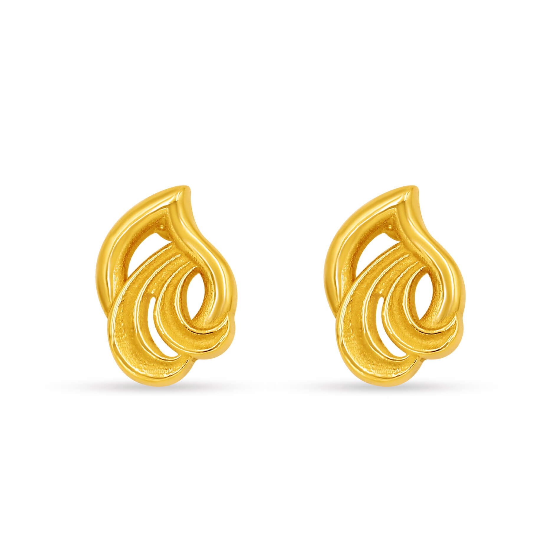Glamourous Groove 22K Gold Studs