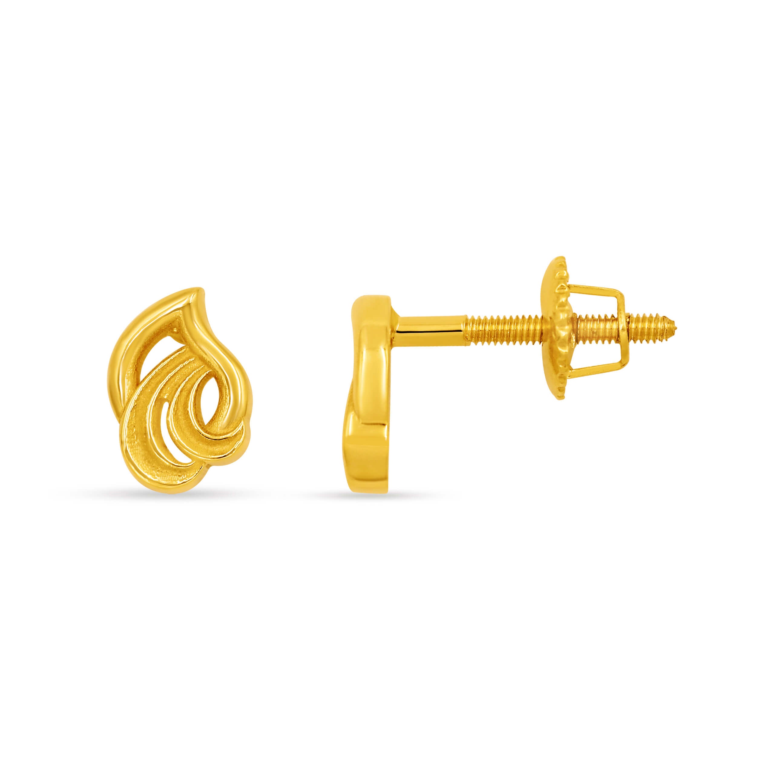 Glamourous Groove 22K Gold Studs