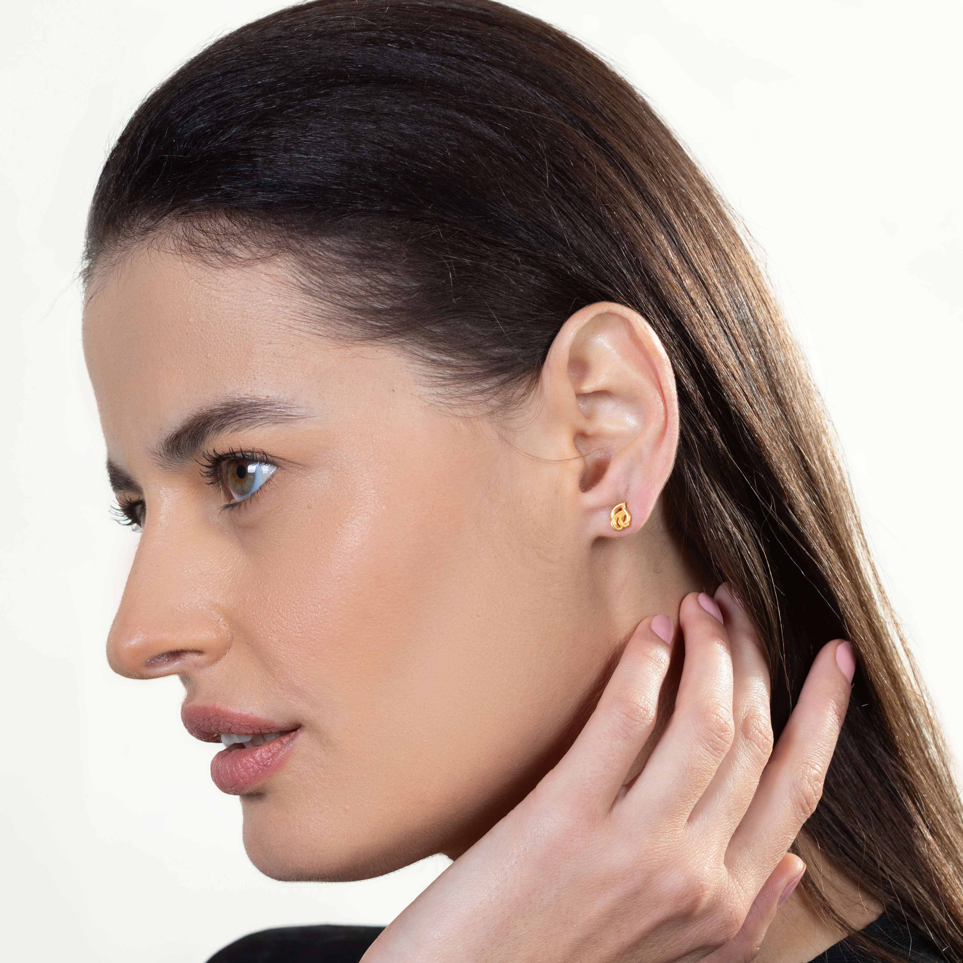 Glamourous Groove 22K Gold Studs