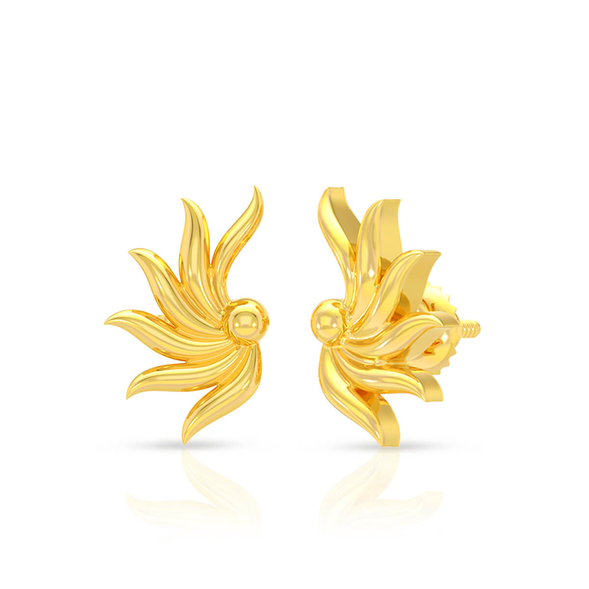 Wings of Fire 22K Gold Studs