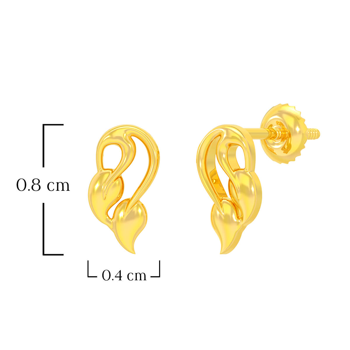 Spring Breeze 22K Gold Studs