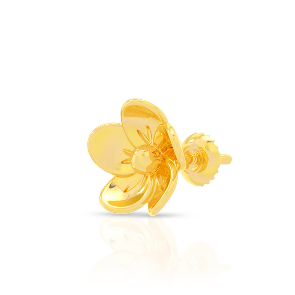Ritzy Blossom 22K Gold Studs