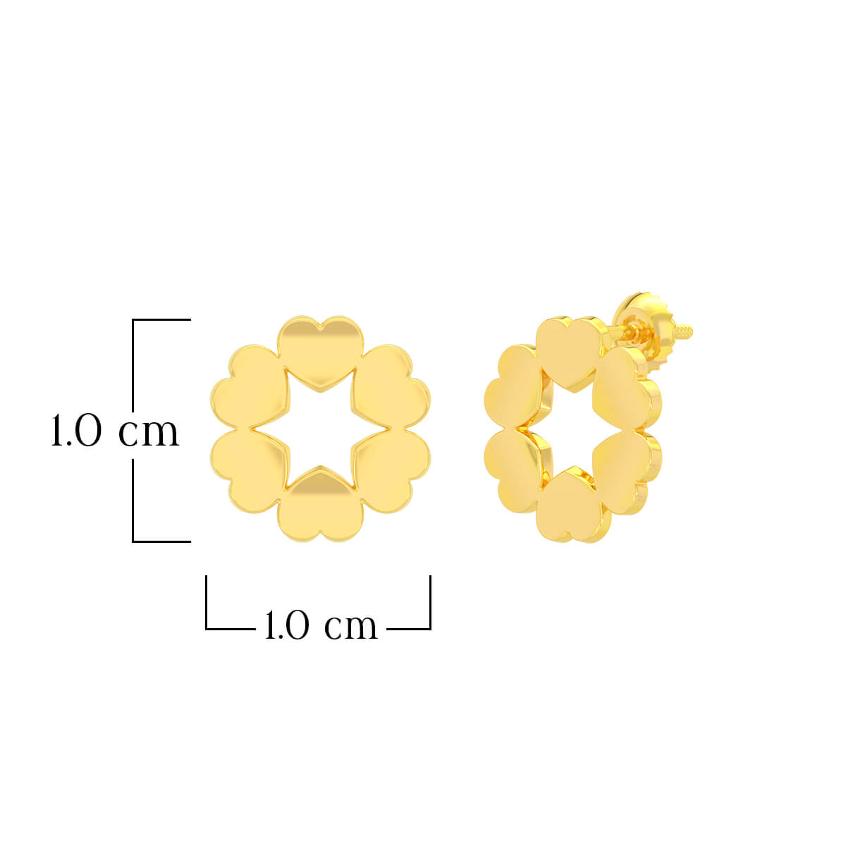 Pretty and Petite Glow 22K Gold Studs