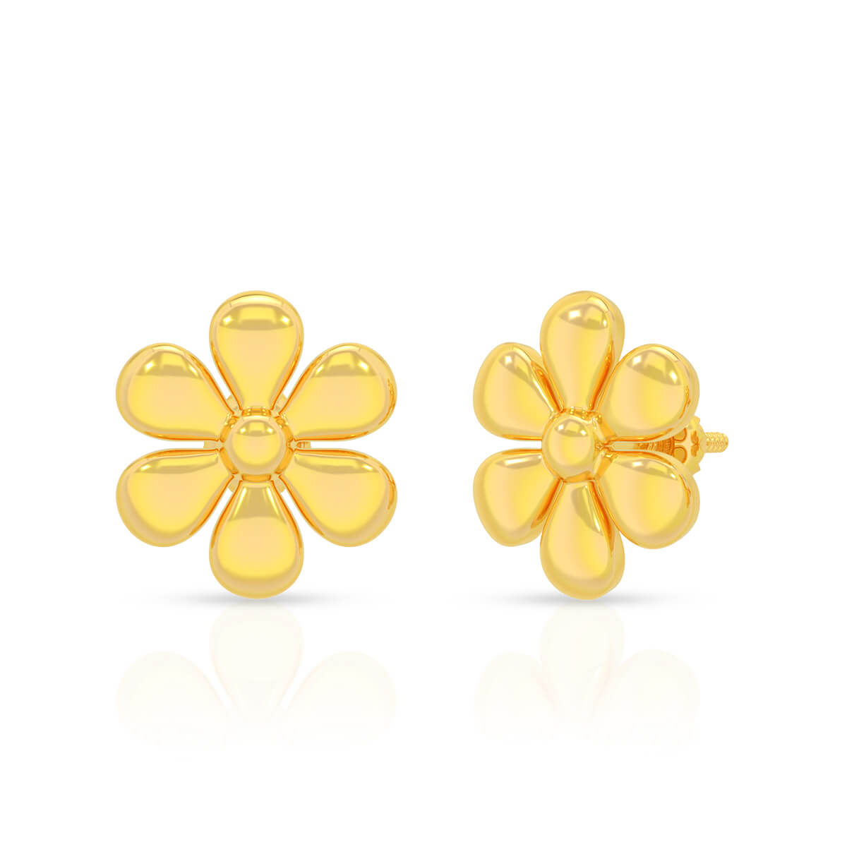 Chic Daisy 22K Gold Studs